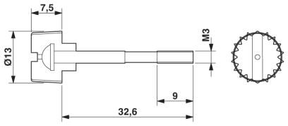 Винты-SAC-V-SCREW-M3-29 KNURL