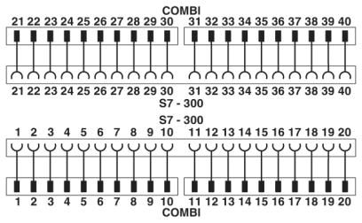 Фронтальный адаптер-VIP-PA-PWR/4X10COMBI/ 0,5M/S7