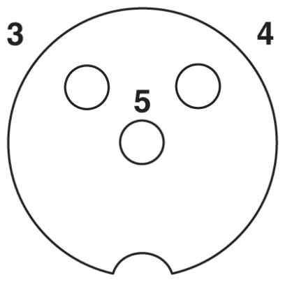 Кабель для датчика / исполнительного элемента-SAC-3P-M12MS/10,0-PUR/M12FS 34