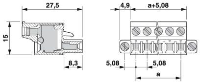 Разъем печатной платы-FRONT-MSTB 2,5/ 8-STF-5,08