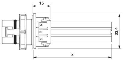 Аппаратн. соединитель, задняя стенка-PRC 5-FT25-MC2,5-150