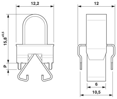 Клеммные блоки для печатного монтажа-PT-SG/ 1 8X0,1-2 THR2,1 R24