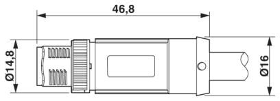 Sensor-/Aktor-Kabel-SAC-4P-MS/2,0-28R/FS SCO RAIL