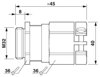 Кабельный ввод-G-INESR-M32-M68N-NEPDS-S