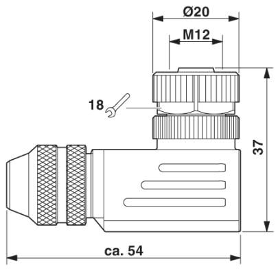Разъем-SACC-M12FR-5CON-PG 9-SH