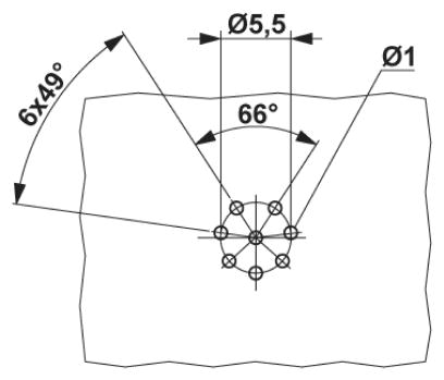 Встраиваемые разъемы-SACC-DSI-M12FS-8CON-L180 VA