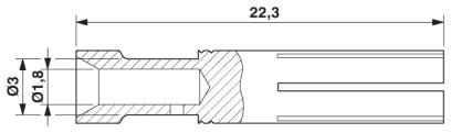 Обжимной контакт-CK2,5-ED-1,50BU AU