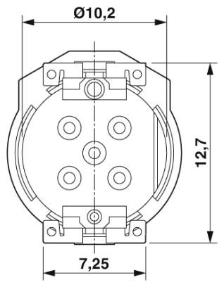 Встраиваемые разъемы-SACC-CI-M12MS-5P SMD T