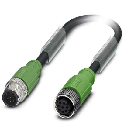Кабель для датчика / исполнительного элемента-SAC-8P-M12MS/ 3,0-PUR/M12FS SH