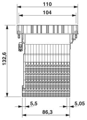 Адаптер клеммного модуля-HC-D 64-A-UT-PER-M