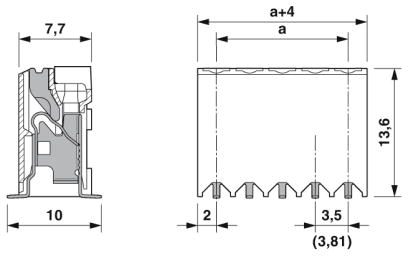 Клеммные блоки для печатного монтажа-SPT-SMD 1,5/ 6-V-3,5 R44