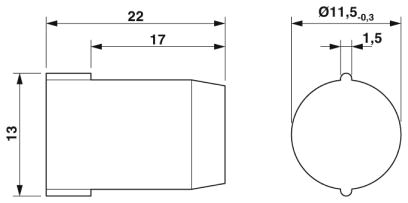 Заглушки-SEALING PLUG 12X22 RD