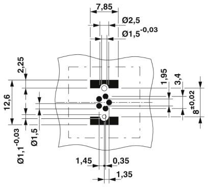 Встраиваемые разъемы-SACC-CIP-M8FSB-5P SMD T
