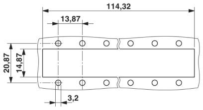 Монтажные рамы-VS-08-A-RJ45/LP-8-IP 20