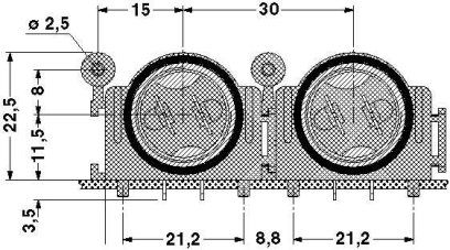 Проходная деталь-Q 1,5/2L180/11KU-DSI