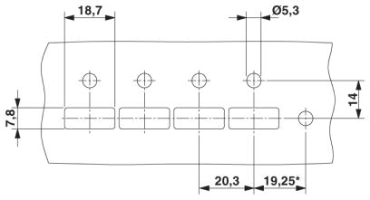 Проходная клемма-RW 8/S