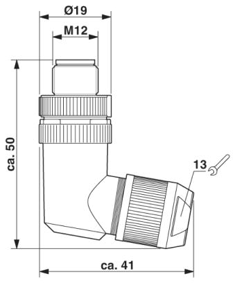 Шинный системный соединитель-SACC-M12MRB-5PL SH IB