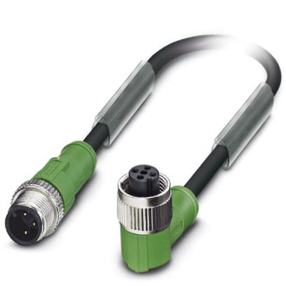 Кабель для датчика / исполнительного элемента-SAC-3P-M12MS/ 0,6-PUR/M12FR