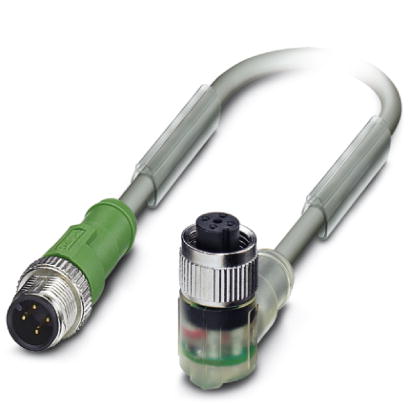 Кабель для датчика / исполнительного элемента-SAC-4P-M12MS/ 0,3-800/M12FR-3L