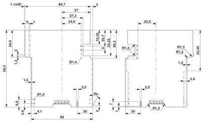 Корпус для электроники-ME 45 UTM TBUS KMGY