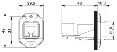 Монтажные рамы-VS-PPC-F1-SCRJ-POBK-1RF