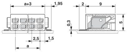 Клеммные блоки для печатного монтажа-PTSM 0,5/ 3-2,5-H SMD WH R44