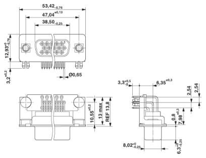 Контактная вставка D-SUB-VS-25-BU-DSUB-HD-ER