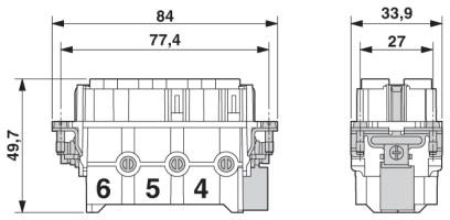 Модуль для контактов-HC-K 6/0-EBUS