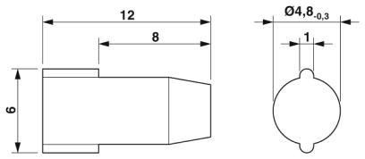 Заглушки-SEALING PLUG 5X12 RD