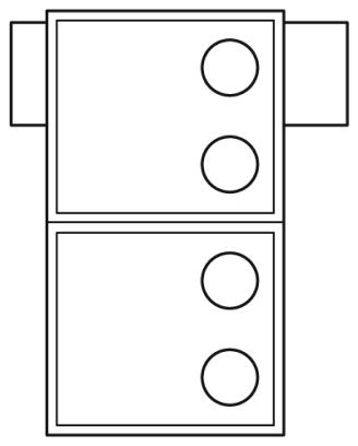 Разъем печатной платы-HSCH 2,5-2U-TTTT 9005