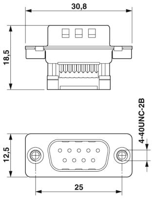 Контактная вставка D-SUB-CUC-DSI-C1STZ-S/DSRCB9