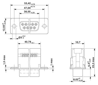 Контактная вставка D-SUB-VS-25-BU-DSUB-FK