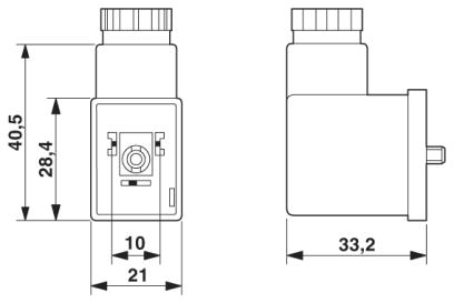 Штекерный модуль для электромагнитного клапана-SACC-VB-3CON-M16/B-1L-SV 24V