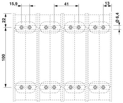 Болтовые клеммы-RBO 10-3L/FE-HC