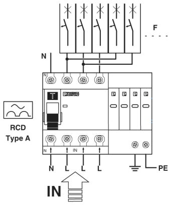 Разрядник для защиты от импульсных перенапряжений, тип 2-VAL-CP-RCD-3S/40/0.3/SEL