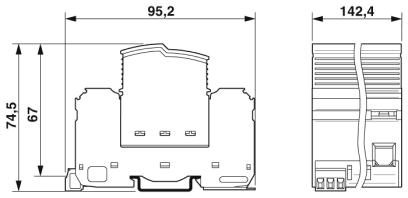 Молниезащитный разрядник, тип 1-FLT-SEC-P-T1-3S-350/25-FM
