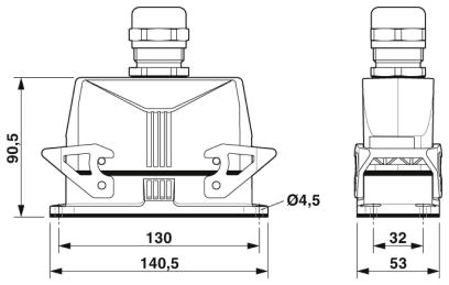 Комплект вставных соединителей-HC-STA-B24PT-BWD-LT-M32-ELCAL