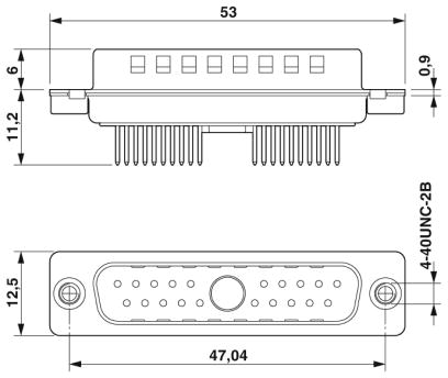 Контактная вставка D-SUB-CUC-DSI-S1STZ-S/DSLSB1P20S