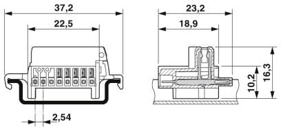 Шинные соединители на DIN-рейку-TBUS8-18,8-PPPPPPPS-7035