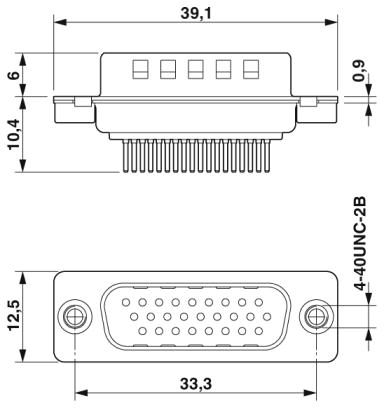 Контактная вставка D-SUB-CUC-DSI-C1STZ-S/DSLSB15 HD