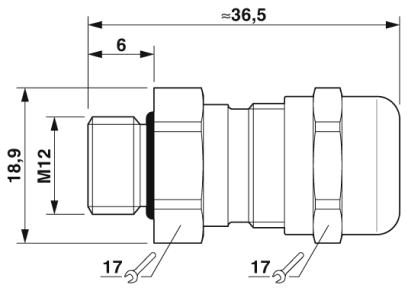 Кабельный ввод-G-INVEN-M12-M67N-NNES-S