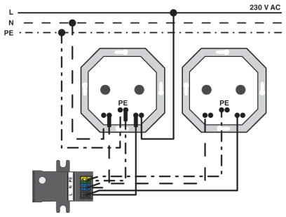 Устройство защиты от перенапряжений, тип 3-BT-1S-230AC/O
