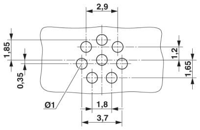 Встраиваемые разъемы-SACC-DSI-M8FS-8CON-M10-L180