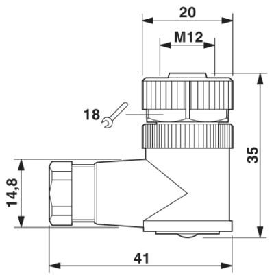 Разъем-SACC-M12FR-4CON-PG7