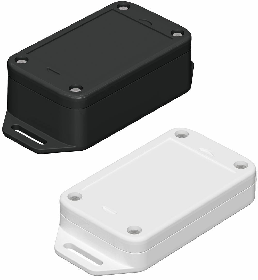 Корпус со стенными петлями и крышкой, закрепляемой сверху, IP40 (IP65).