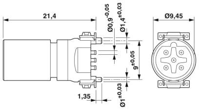 Встраиваемые разъемы-SACC-CI-M12MSB-5P SMD R32