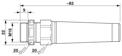 Кабельный ввод-G-INB-M16-S68N-PEPDS-BK