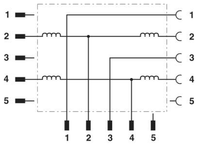 Т-распределитель-SAC-M12T/2XM12 PB