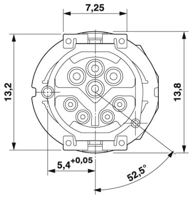 Встраиваемые разъемы-SACC-CI-M12FSY-8P SMD SH T
