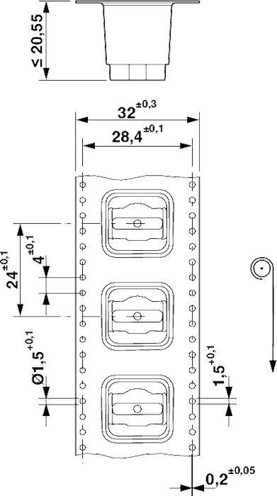 Встраиваемые разъемы-SACC-CI-M12FST-4P SMD SH R32